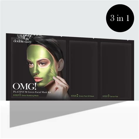 double dare omg platinum green facial mask kit korean skincare k beauty online shop vanesi s