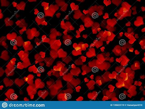 Red Hearts On A Black Background Romancelovers Valentine S Day
