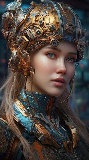 premium ai image illustration of a fantasy woman and abstract art ai generated