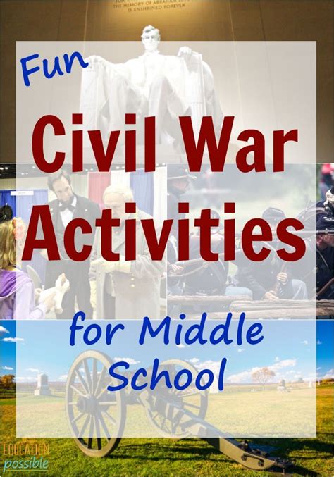 Civil War Activities For Middle School Civil War Activities Civil
