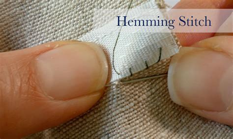 Sewing By Hand Basic Hemming Stitches The Daily Sew