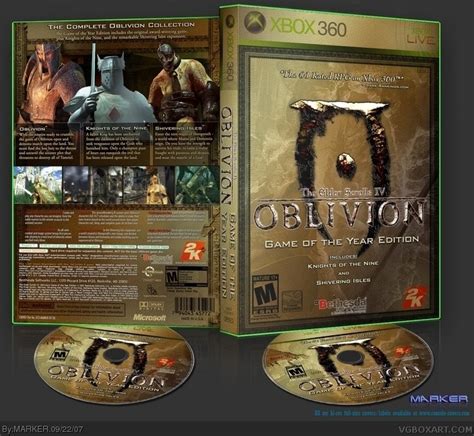 The Elder Scrolls Iv Oblivion Xbox 360 Box Art Cover By Marker
