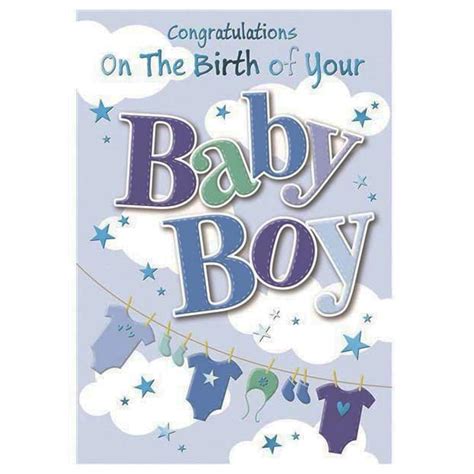 Heartstrings Ctl 921434 Baby Boy Congratulations Card Boobox