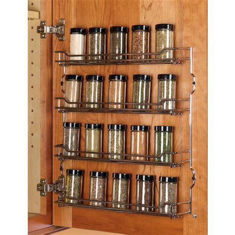 Hanging Spice Racks For Cabinets 5 Pack Wall Mount Spice Rack