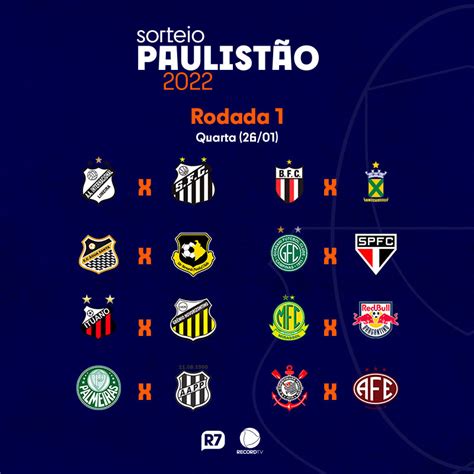 FPF Divulga A Tabela De Jogos Do Campeonato Paulista De 2022 Esportes