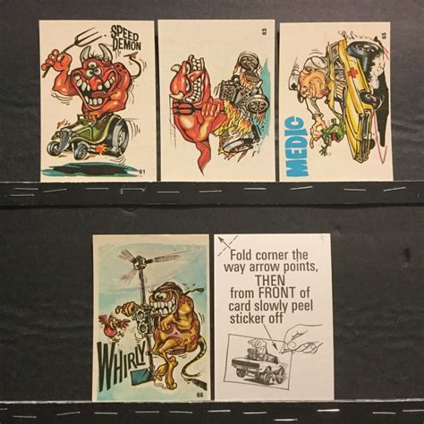 1973 Donruss Fabulous Odd Rods Lot Of 40 Different See Images Sku334
