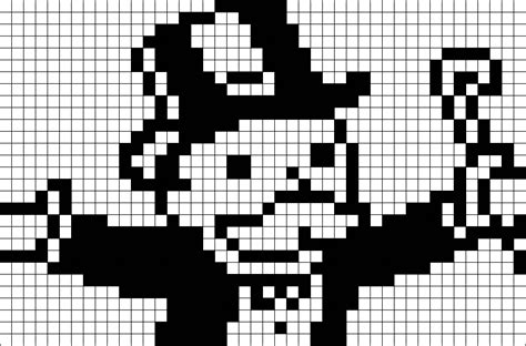 Monopoly Guy Pixel Art Brik