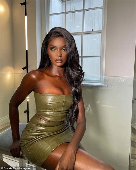 Model Duckie Thot Reveals How She Reacted To Instagram Comment Nicki