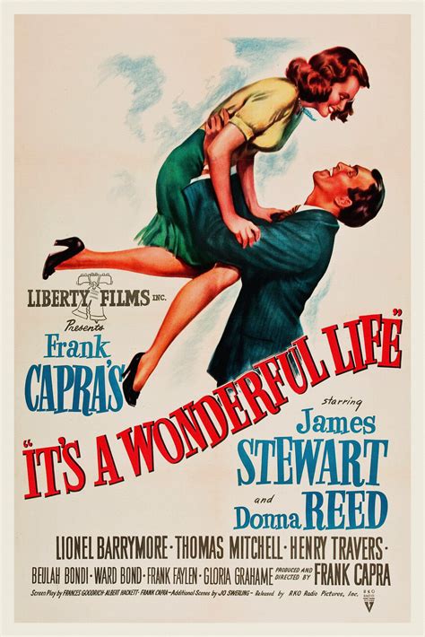 It S A Wonderful Life Vintage Cinema Retro Movie Theatre Poster