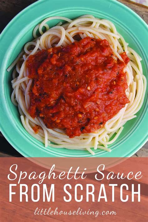 Homemade Spaghetti Sauce From Scratch