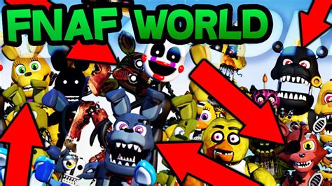 Final Fnaf World Teaser Adventure Phantom Mangle Nightmare Withered