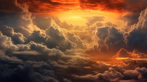 Premium Ai Image Background Of Colorful Sky Concept Dramatic Sunset