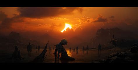 09:45 so the great american eclipse is coming tomorrow. ArtStation - The Eclipse, Conar Cross