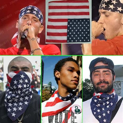 Eminem Hiphop Hip Hop Star The Trend All Match National Flag Scarf