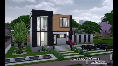 The Sims 4 Stop Motion Modern Home Newcrest No Cc Youtube