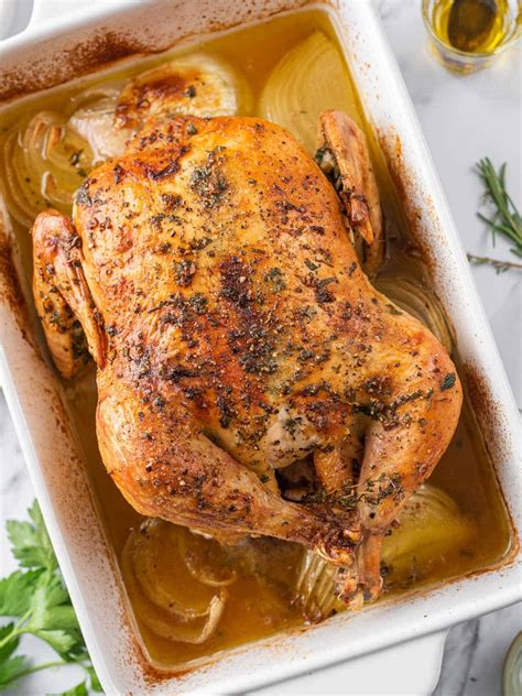 Best Oven Baked Roasted Whole Chicken Recipe Cookin With Mima