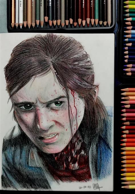 I Drew Ellie From The Last Of Us Drawing