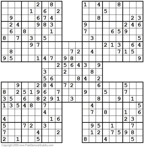 Cette partie est conçue pour les débutants avec une auto vérification des grilles. 1001 Moderate Samurai Sudoku Puzzles | Sudoku puzzles ...