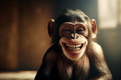 Chimpanzee Smiling