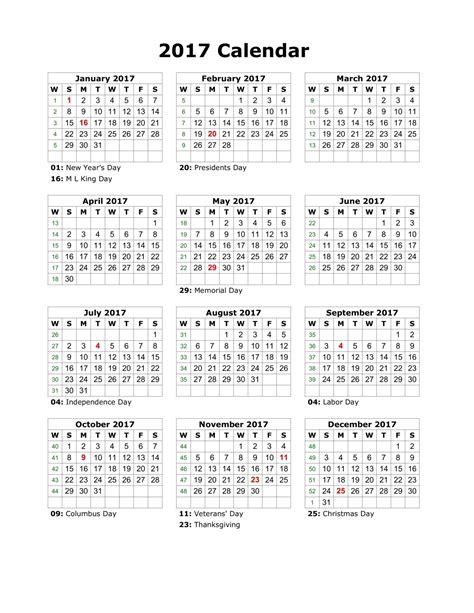 2017 Calendar Printable Dr Odd