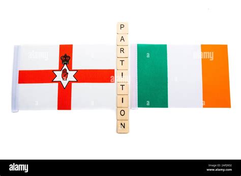 The National Flag Of Northern Ireland And The Republic Of Ireland On A