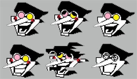 Spamton Dialogue Sprites I Made From Upscaling Celerysights Pixel Spamtong After Taking The Head