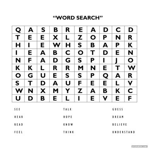 Word Search Free Printable Puzzles For Seniors Winter