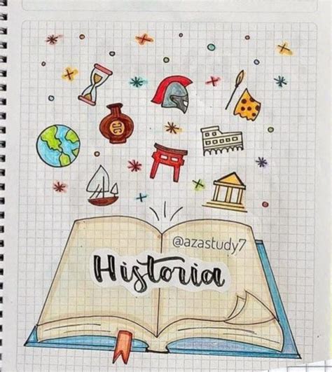 Portadas De Historia Libretas Dibujos Primaria Secundaria