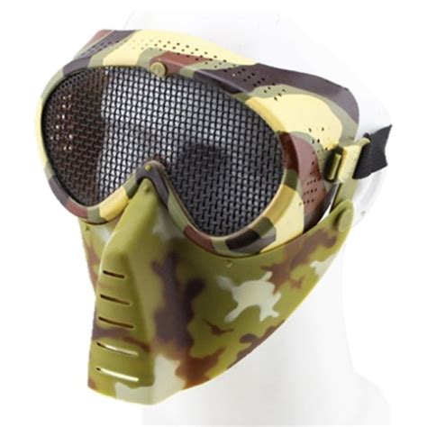 Airsoft Mask With Net Italian Camo Kr014tc