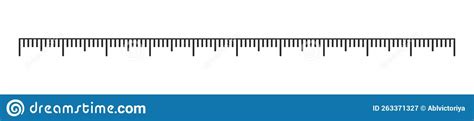 Horizontal Ruler With 6 Inch And 15 Centimeter Scale Measuring Chart