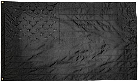 Black and white united states of american flag on a black background. Black American Flag