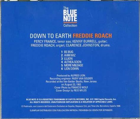 Freddie Roach Down To Earth 1962 1998 The Blue Note Collection