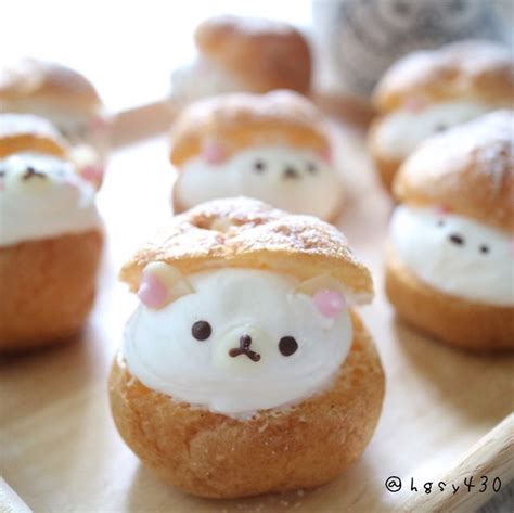 Rilakkuma Cream Puff Pastries These Sweet Little San X Character Desserts Are So Kawaii Kawaii