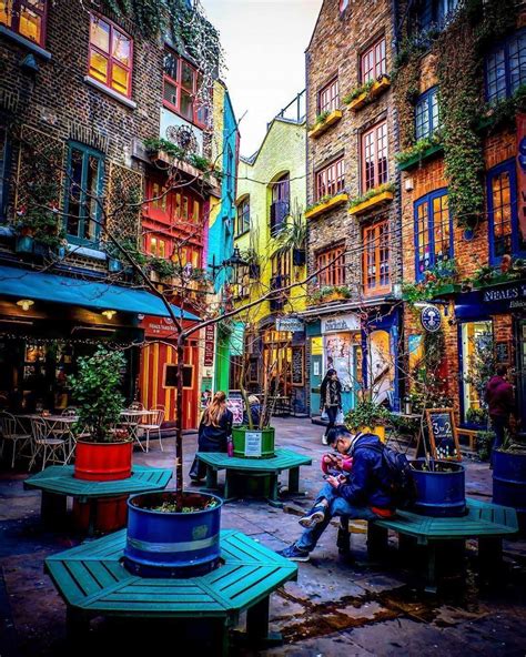 Neals Yard A Colorful Corner In The Middle Of Covent Garden In London