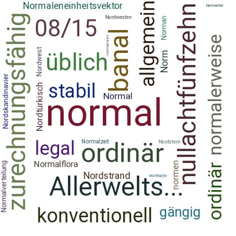 NORMAL Synonym-Lexikothek • ein anderes Wort für normal