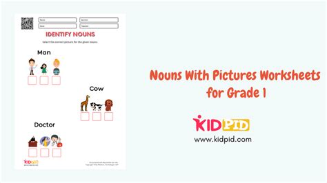 Nouns With Pictures Worksheets For Grade 1 Kidpid