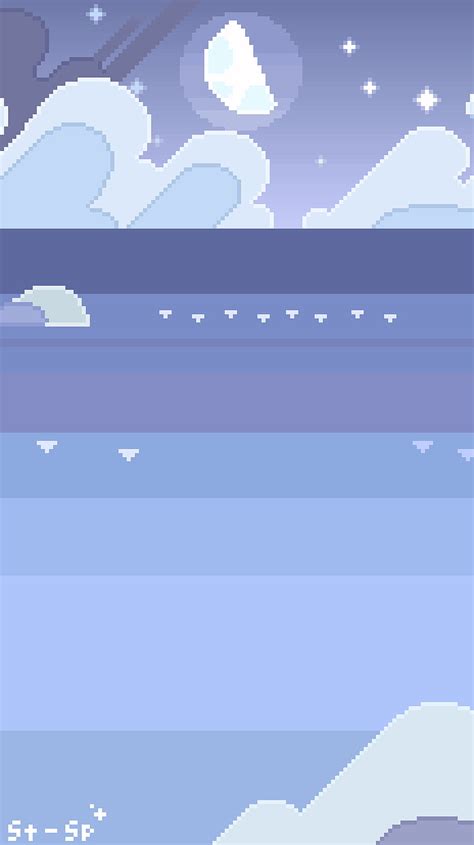 Spaced Out Pixel Art Kawaii Pixel Sky Hd Phone Wallpaper Pxfuel