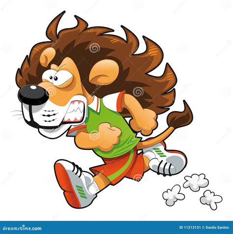 Runner Lion Stock Vector Illustration Of Baby Childhood 11213131