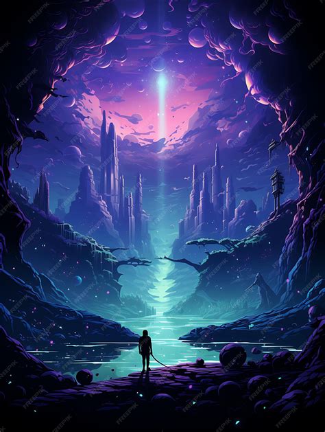 Premium Photo | Enchanted Caverns Delve Into the Depths of Enchanted