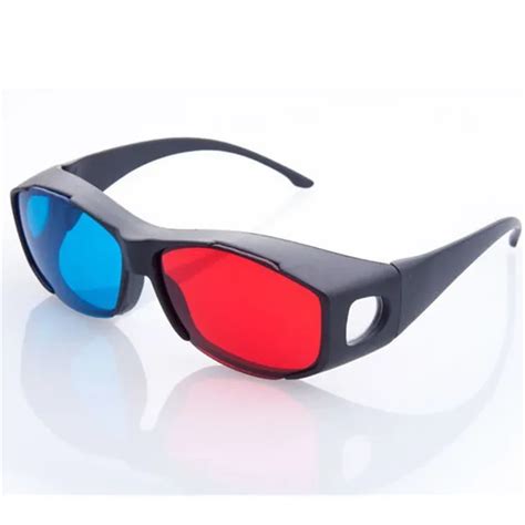 Anewkodi Black Frame Red Blue 3d Glasses For Dimensional Anaglyph Movie
