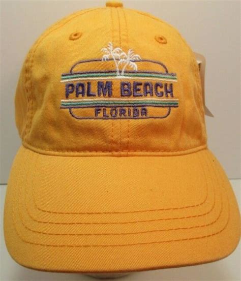 Palm Beach Florida Hat Medium Usa Embroidery Unisex Cap Ebay