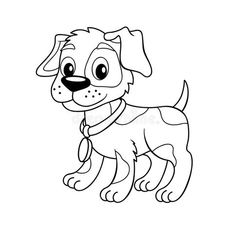 Cute Cartoon Little Dog Puppy Stock Vector Illustration Of White