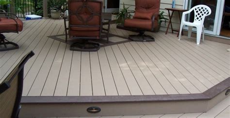 Brownstone Colored Azek Decking With Kona Colored Azek Trim