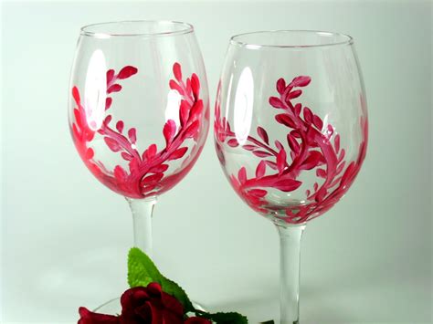 Heart And Home Hand Painted Wine Glasses And More