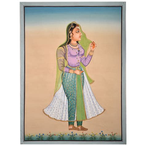 Painting Of Mughal Lady
