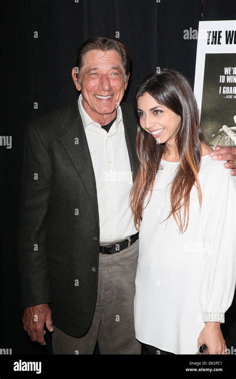 Joe Namath With His Daughter Jessica Namath Premiere Of Namath At The