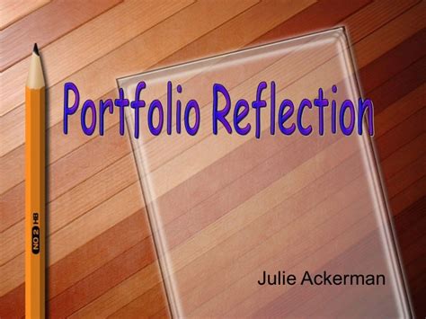 Portfolio Reflection