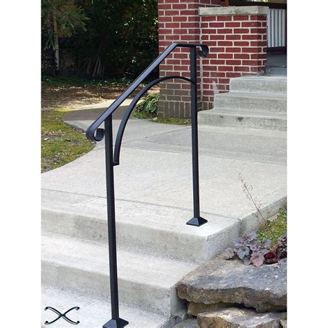 Handrail materials, diy porch and deck handrail assemblies, and code requirements. Iron X Handrail Arch #2 - Walmart.com | Outdoor stair railing, Outdoor handrail, Exterior handrail