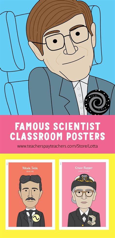 Printable Famous Scientist Posters For Kids Famous Scientists For
