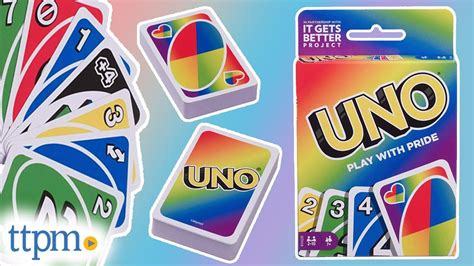 uno play with pride card game for pride month from mattel review 2021 ttpm toy reviews
